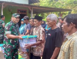 Kodim 0806/Trenggalek Salurkan Bantuan Sembako untuk Korban Longsor di Desa Depok