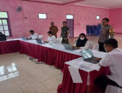 Babinsa 0801/11 Donorojo Hadiri Ujian Seleksi Perangkat Desa di Wilayah Binaan