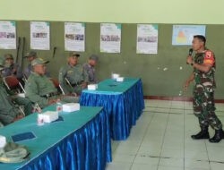 Perkuat Keamanan Desa, Babinsa Tamanan Tingkatkan Peran Linmas Jaga Keamanan Lingkungan