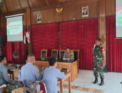 Linmas Jagalan Terima Pelatihan PBB dan Bela Negara Dari Babinsa dan Bhabinkamtibmas