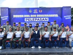 Kasdim Hadiri Pelepasan Kontingen Pacitan Porprov Jatim Ke IX tahun 2025