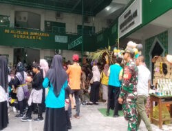 Tak Henti Bintahwil, Serda Ichsan Amankan Gelar Karya P5 dan Expo MI Al Islam Jamsaren Surakarta