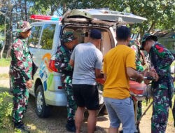 Kodim 0801/Pacitan Gelar Aplikasi Latnis dan Taktis Teritorial Proglatsi Penanggulangan Bencana