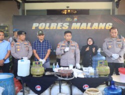 Polres Malang Berhasil Bongkar Produksi Arak Ilegal di Bantur, Terendus Lewat Layanan 110