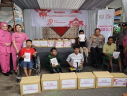 Hari Bhayangkara ke-79 Polrestabes Surabaya dan Bhayangkari Bantu Kaum Difabel