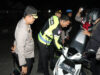 Polres Nganjuk Gelar Patroli SREG dan Penyekatan di Perbatasan Suroan Berjalan Kondusif