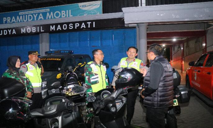 Patroli Bermotor Sinergitas TNI–Polri Amankan Malam 1 Suro di Kabupaten Magetan