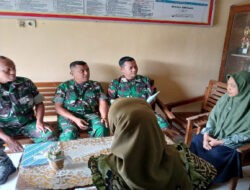 Babinsa Update Data Kependudukan, Kunjungi Sekolah Dasar