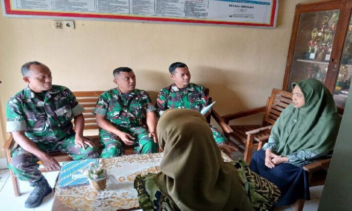 Babinsa Update Data Kependudukan, Kunjungi Sekolah Dasar