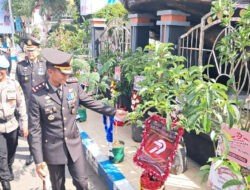 Dukung Ketahanan Pangan Ratusan Bibit Tanaman Produktif Jadi Ucapan Selamat Hari Bhayangkara ke -79 di Ponorogo