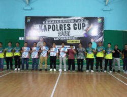 Dari GOR Gandusari, Dandim dan Kapolres Trenggalek Satukan Semangat Lewat Kapolres Cup 2025