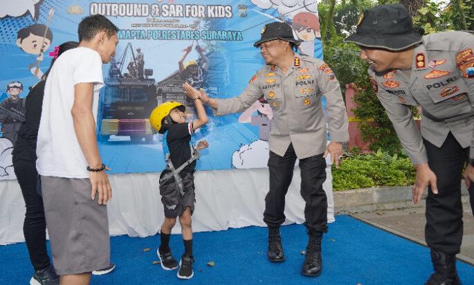 Polisi Hadir untuk Anak Negeri: Outbound Ceria Polrestabes Surabaya Warnai Hari Bhayangkara ke-79