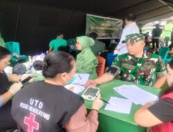 Gelar Donor Darah Kodim 1209/Bky Dalam Rangka Sambut HUT Kodam XII/Tpr Ke–67