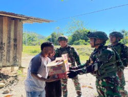 Satgas Yonif 521/DY Anjangsana di Distrik Benawa