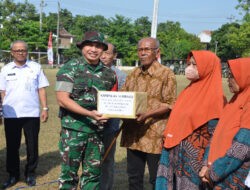 Mantap..!! Bantuan Sembako Gratis Warnai Pembukaan TMMD Reguler Ke-125 Kodim Surakarta