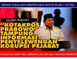 LSM LIRA dan RELAWAN PRABOWO buka Kotak Pos Prabowo (Saluran Prabowo) tampung Info Penyelewengan Korupsi