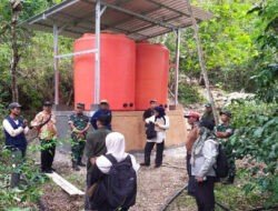 Inspektorat Pertanian Tinjau Program Irigasi Pompa Diwiiayah Kodim 0801/Pacitan