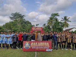 Babinsa 0801/10 Punung Hadiri Pembukaan Turnamen Sepak Bola Gala Desa