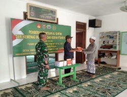 Satgas TMMD Kodim 0724/Boyolali Serahkan Bantuan Al-Qur’an untuk Masjid Al Amin