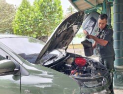 Dukung Kelancaran Operasional, Kodim Pacitan Lakukan Perawatan Kendaraan Dinas