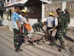 Angkong Menjadi Alat Favorit Dalam TMMD Reguler Ke-125 Kodim 0735/Surakarta