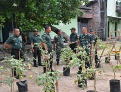 Korem 081/Dsj Tinjau Program Hanpangan Terpadu Kodim Ponorogo