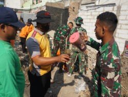 Segelas Teh Manis Bantu Lepaskan Dahaga di Lokasi Sasaran Fisik TMMD Reguler ke-125 Kodim 0735/Surakarta