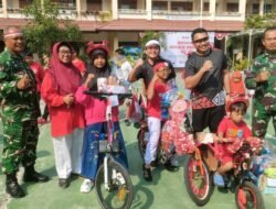 Semarakkan HUT RI Ke-80, Satgas TMMD Reguler Ke-125 Kodim 0735/Surakarta Laksanakan Gerak Jalan dan Senam Bersama