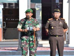 Dandim Ponorogo dan Kepala Kejaksaan Negeri Ponorogo Pimpin Apel Gelar Keamanan