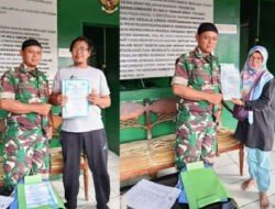 Koramil Sukmajaya Gandeng Disdukcapil Bantu Warga Dapatkan Akta Kelahiran Gratis