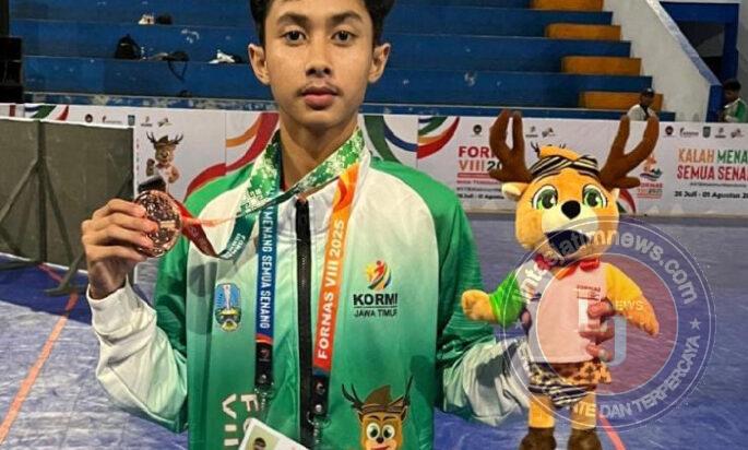 Bawa Semangat Jawa Timur, Siswa SMK Mudisa Curi Perhatian di Ajang Fornas VIII Lombok