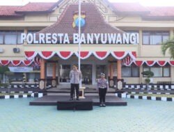Kapolresta Banyuwangi Pimpin Apel Jam Pimpinan, Tekankan Kesehatan dan Kinerja Humanis