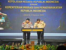Teken Nota Kesepahaman dengan Kementerian Imipas, Kapolri Harap Sinergisitas Makin Optimal