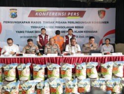 Polisi Berhasil Ungkap Beras Oplosan Sehari Produksi 14 Ton Pemilik Pabrik di Sidoarjo Jadi Tersangka