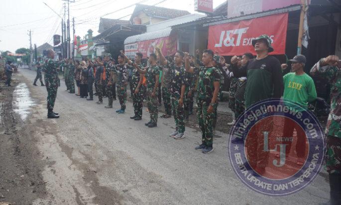Satgas TMMD Reguler Ke- 125 Kodim 0735/Surakarta Gelar Apel Pagi Untuk Meningkatkan Disiplin Serta Pembagian Tugas