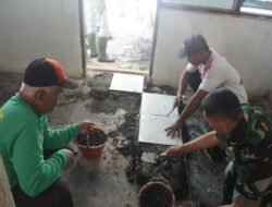 Sasaran Fisik Rehab RTLH TMMD Reguler Ke-125 Kodim 0735/Surakarta Garab Pemasangan Keramik