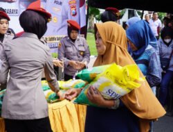 Gerakan Pangan Murah :Komitmen Polrestabes Surabaya Stabilkan Harga dan Menjamin Ketersedian Pangan