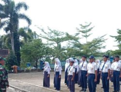 Tumbuhkan Rasa Cinta Tanah Air, Babinsa Koramil 0801/09 Sudimoro Beri Pelatihan PBB dan Wasbang