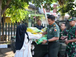 GPM Kodim Ponorogo Jual Beras Rp 11.500,00/Kg,Masyarakat : Sangat Murah dan Membantu Sekali