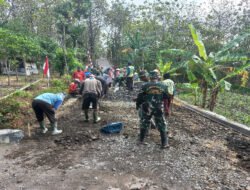 Satgas TMMD Kodim Boyolali Tancap Gas, Pengerjaan Jalan di Sarimulyo Dikebut Tanpa Hari Libur