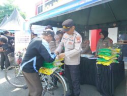 Polres Ponorogo Gelar Pasar Murah, Sediakan 47 ton Beras Warga Sambut Antusias