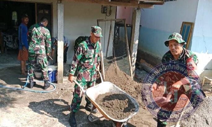 Joko Pimpin Gotong Royong Perbaiki Rumah Warga Kurang Mampu, Wujud Solidaritas dan Kemanunggalan