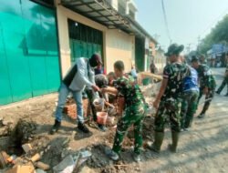 Memasuki Hari Ke-20, Satgas TMMD Reguler Ke-125 Kodim 0735/Surakarta Terus Bergotong-royong Selesaikan Sasaran Fisik Perbaikan Saluran Air
