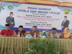 Kepala Dinas Pendidikan Lamongan Hadiri Sertijab Kepala SMP Negeri 1 Pucuk