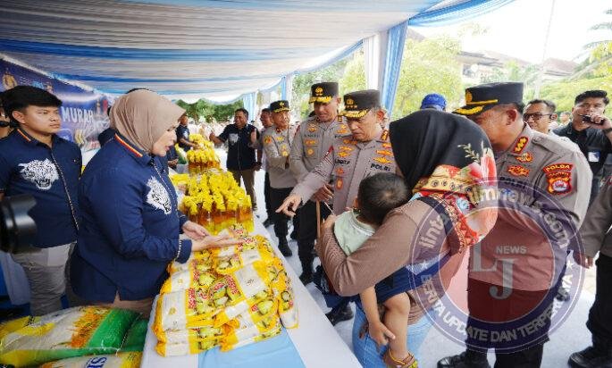 Kapolri Tinjau GPM Polda Banten, Telah Distribusikan 27 Ton Beras SPHP ke Masyarakat