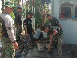 Bersama Warga, Satgas TMMD Reguler Ke-125 Kodim 0735/Surakarta Genjot Renovasi MCK Umum