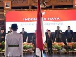 Dandim Ponorogo Hadiri Upacara Pengukuhan Paskibraka Kabupaten Ponorogo