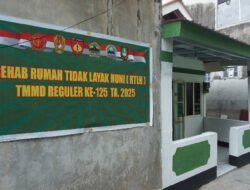 Sasaran Fisik Renovasi RTLH TMMD Reguler Ke-125 Kodim 0735/Surakarta Selesai 100 Persen