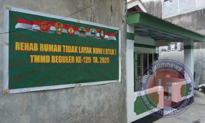 Sasaran Fisik Renovasi RTLH TMMD Reguler Ke-125 Kodim 0735/Surakarta Selesai 100 Persen