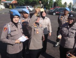 Polwan Polres Pasuruan Gelar Gaktibplin di Momen HUT ke-77